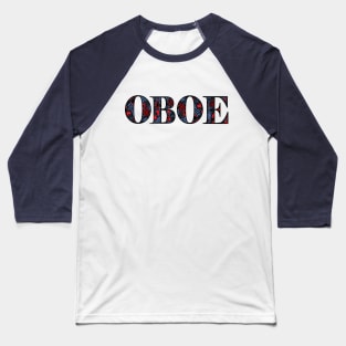 Oboe Heart Text Baseball T-Shirt